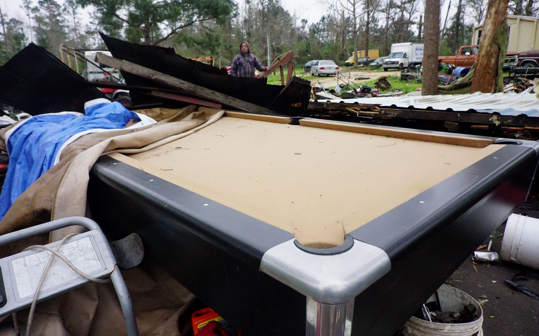 Tornado damage in Beauregard